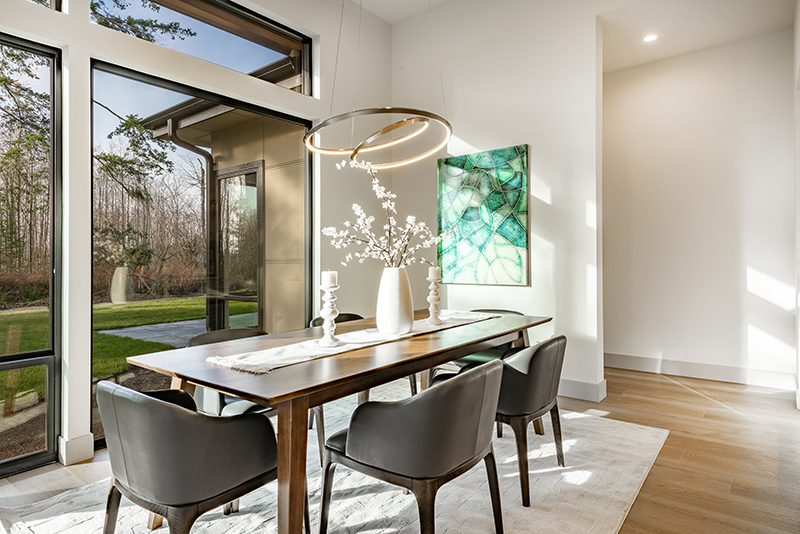 The Sussex - dining room with beautiful natural environment beyond.