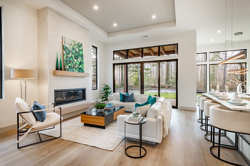 Sussex - Living room with large windows